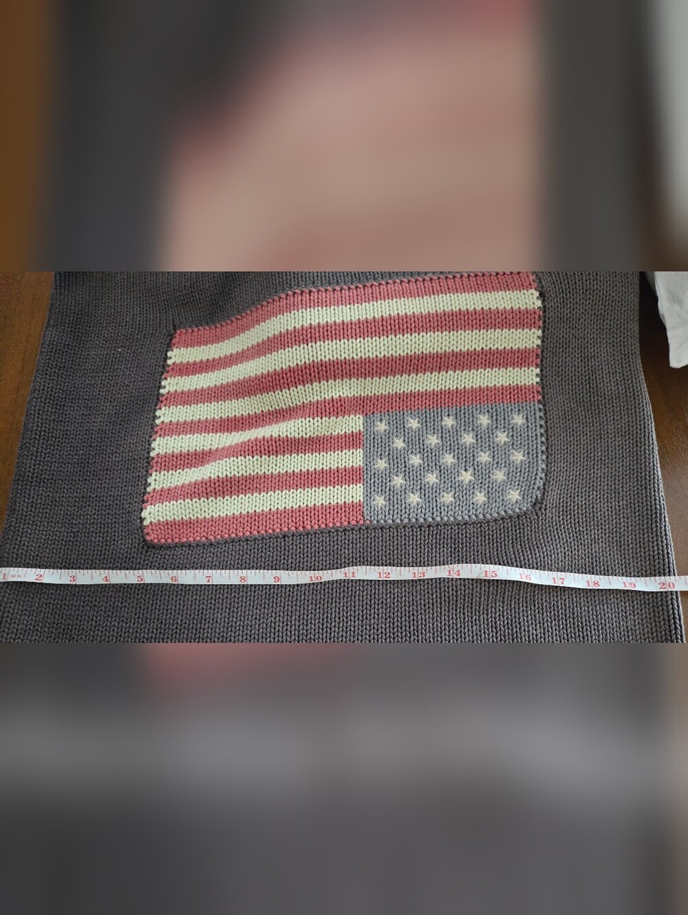 2 x Vintage 20" Ralph Lauren Knit Flag Pillowcases...and 2 Pillow Inserts - Picture 16 of 16